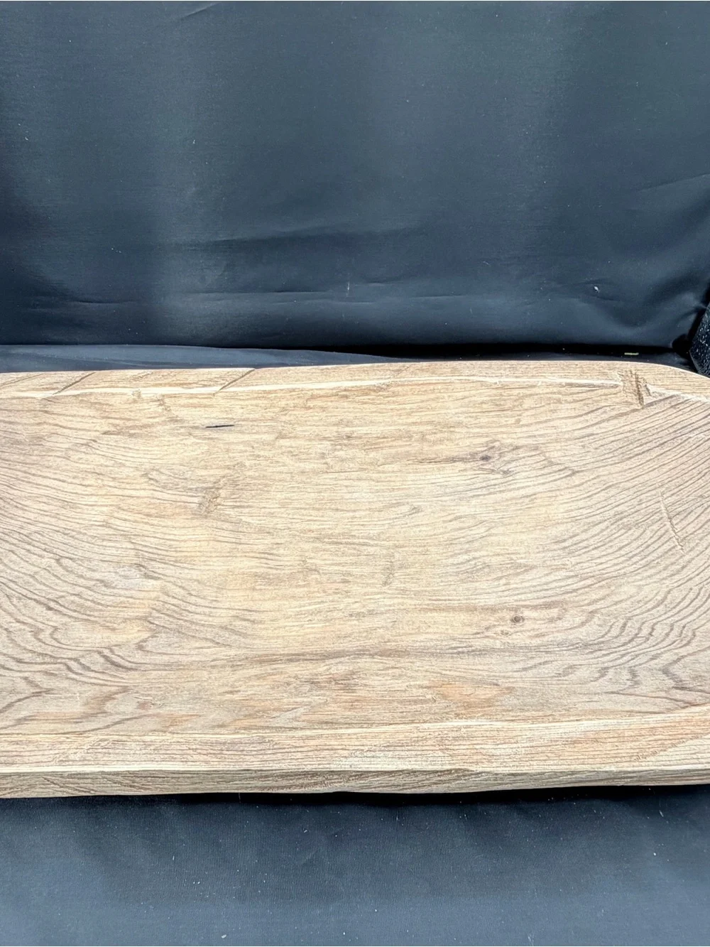 Antique Hand Carved Wooden Bowl Medium Brown